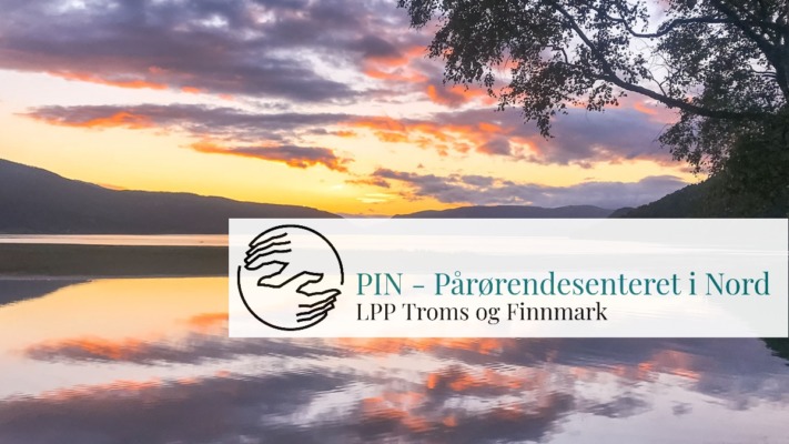 Logo for PIN - Pårørendesenter i Nord. LPP Troms og Finnmark